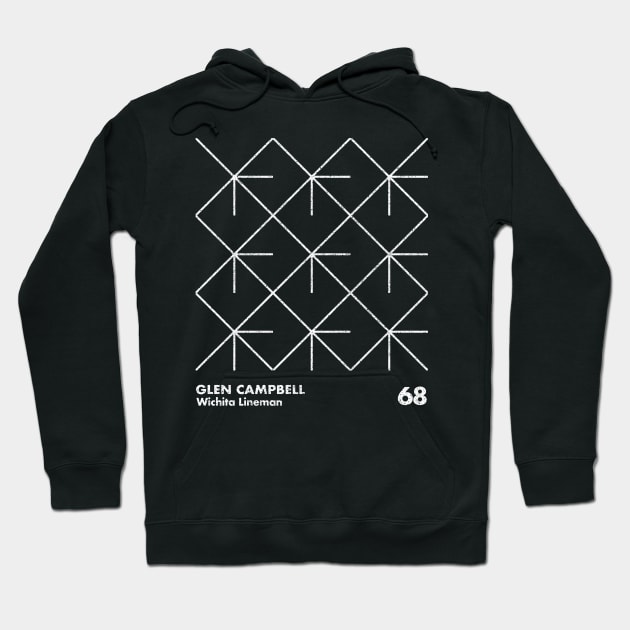Glen Campbell / Minimal Graphic Design Tribute Hoodie by saudade
